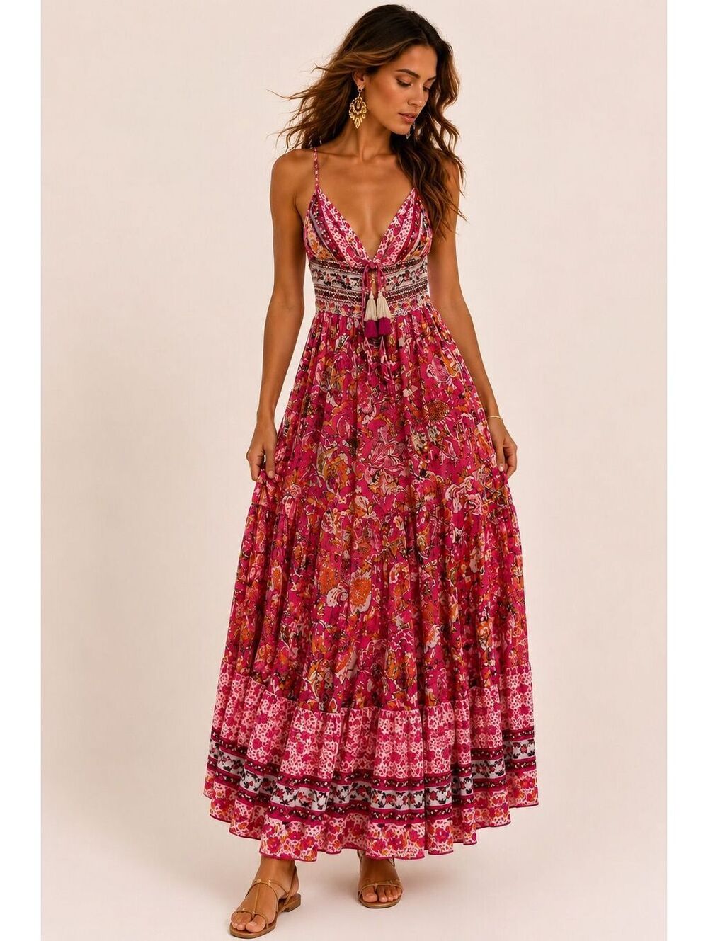 Free People Real Love Maxi Dress in the colorway "Meadow Combo"